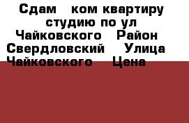 Сдам 2 ком квартиру студию по ул.Чайковского › Район ­ Свердловский  › Улица ­ Чайковского  › Цена ­ 15 000 - Иркутская обл., Иркутск г. Недвижимость » Квартиры аренда   . Иркутская обл.,Иркутск г.